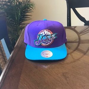 utah jazz mitchell and ness snapback